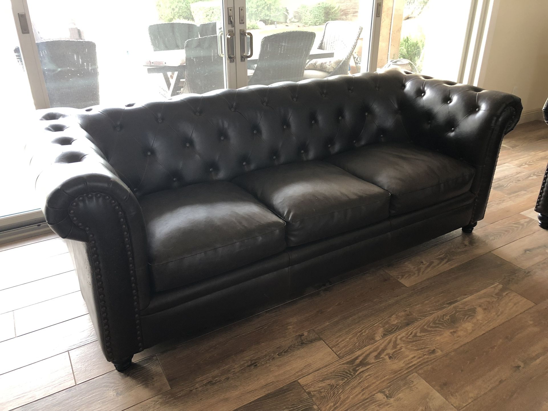 FREE 2 Leather Couches Sofa And Loveseat Together for Sale in