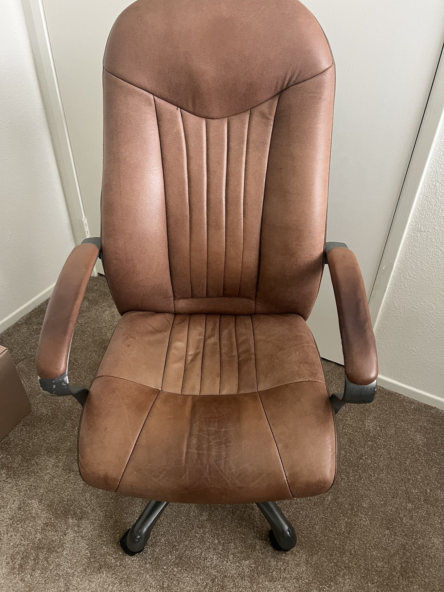 Office Chair, Solid Large Leather 