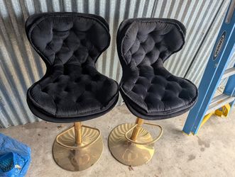 Velvet adjustable chairs
