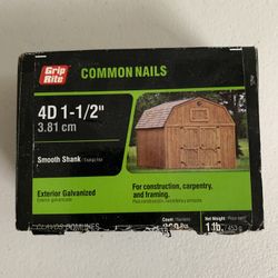 Grip Rite Common Nails 4D 1-12in Smooth Shank Exterior Galvanized 223 Nails