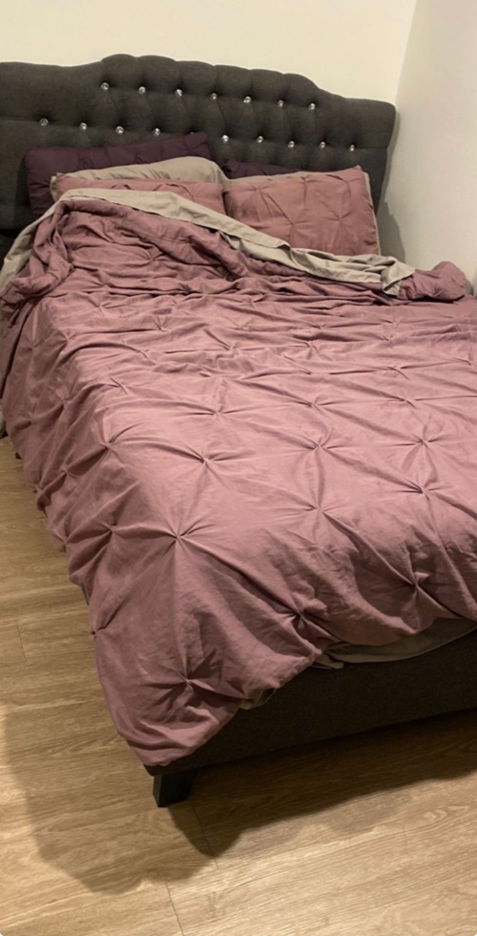 Queen bed Frame And Head Board