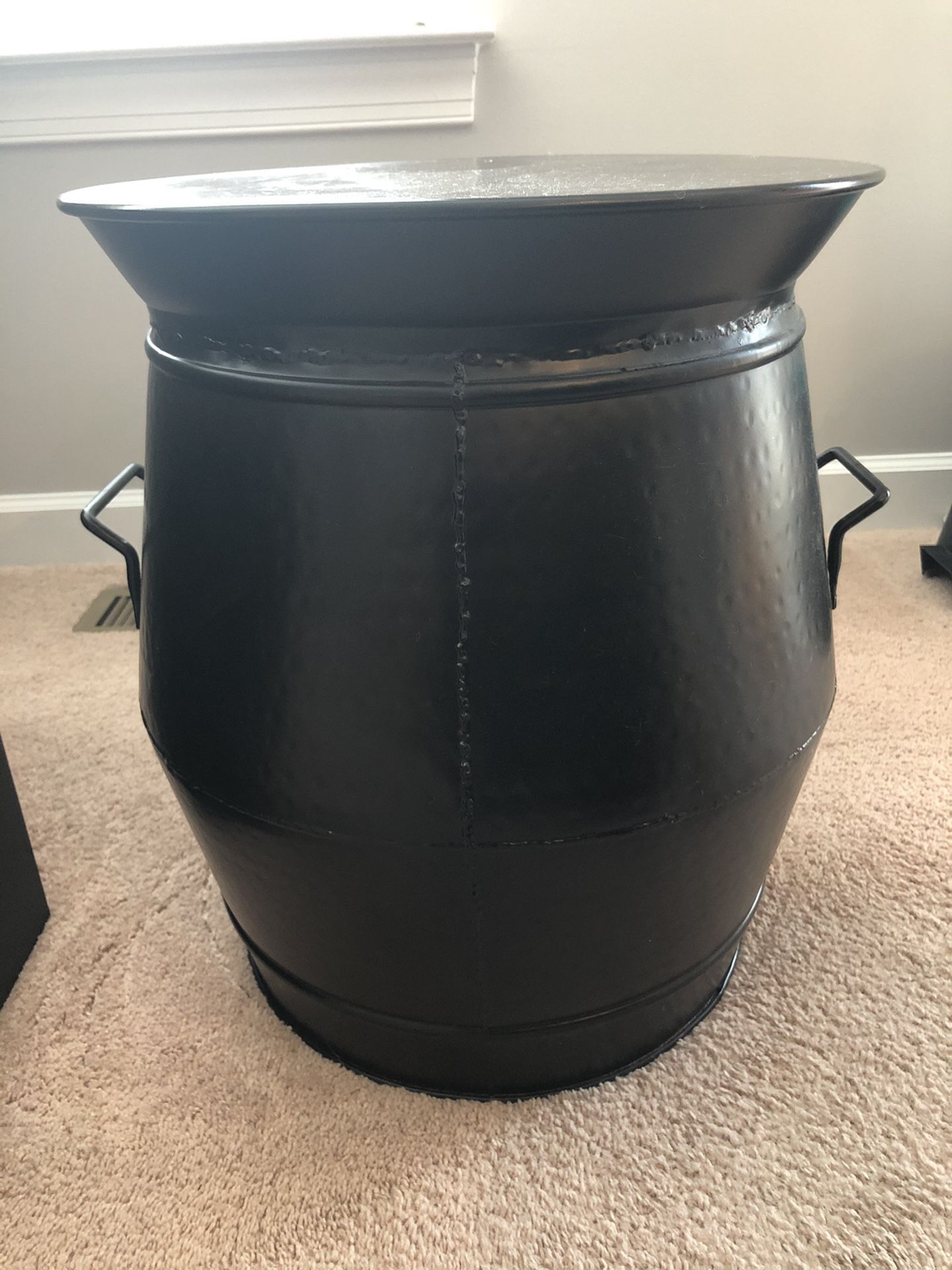 Pottery barn metal drum side tables