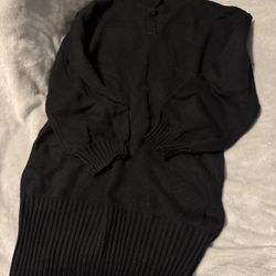 black sweater dress 