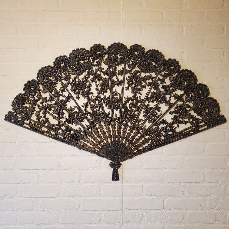 Vintage Burwood Fan Wall Decor