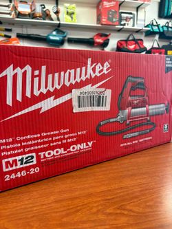 Milwaukee new grease gun 12M