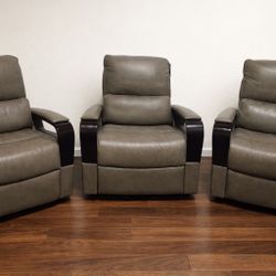Gilman Creek Leather Power Recliners – Zero Gravity (4 Available)