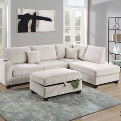Sectional Sofa With Ottoman 