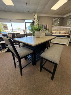 6 PC DINING TABLE SET