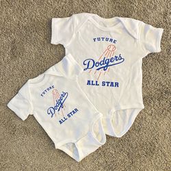 Los Angeles Dodgers Custom Onesies Baby Bodysuit Romper World Series 