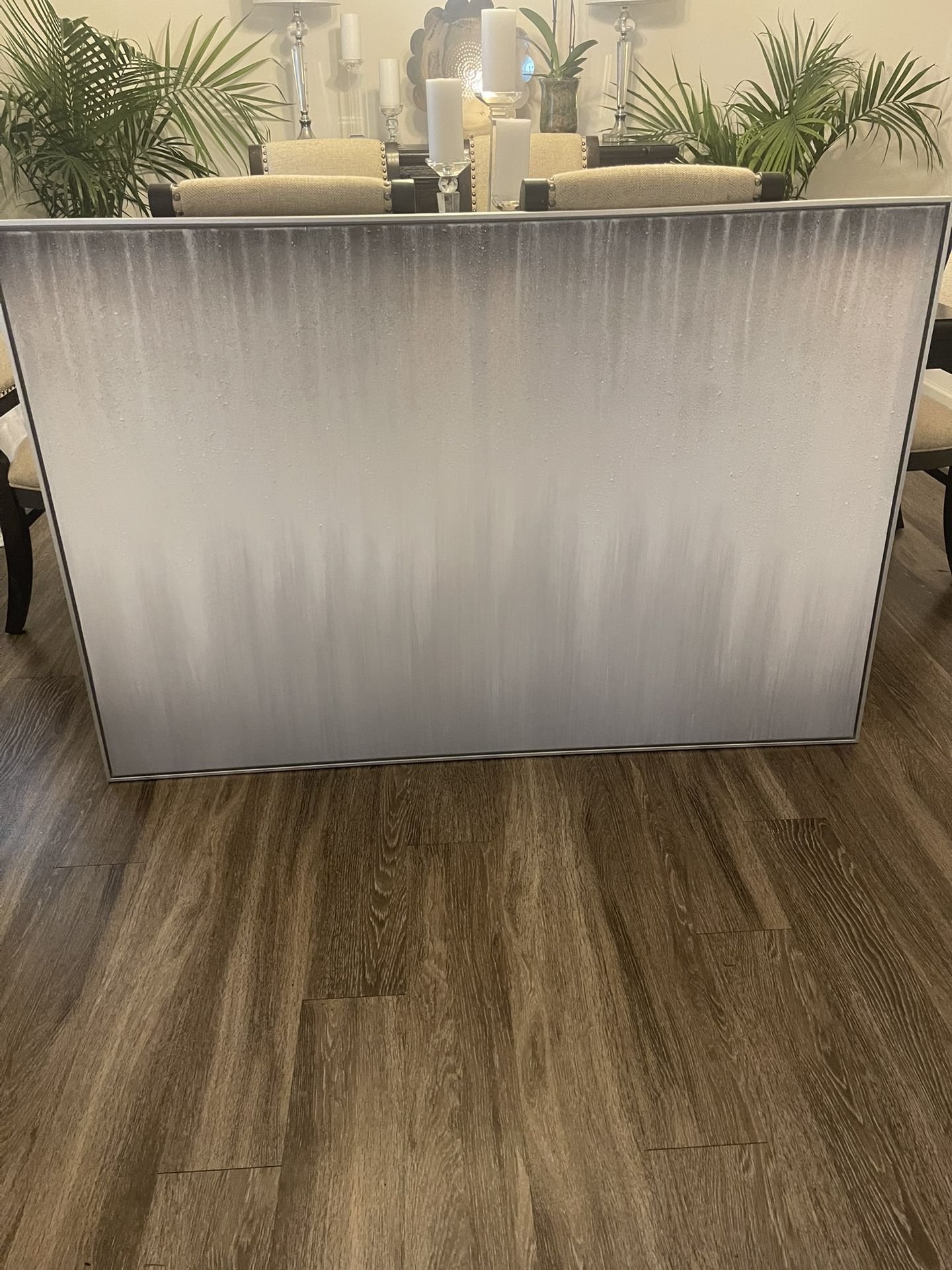 Extra Large Sparkle Gray Canvas Art