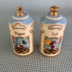 Mickey And Minnie Salt And Pepper Shakers