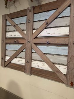 Barn style photo display