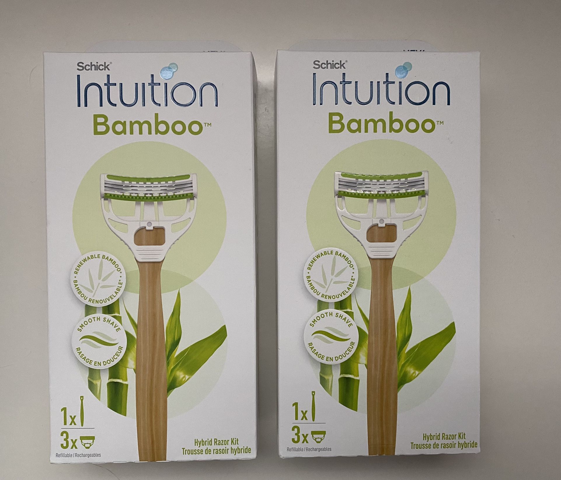 Schick Intuition Bamboo Razors 