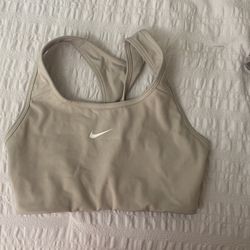 Beige Nike Sports Bra Small