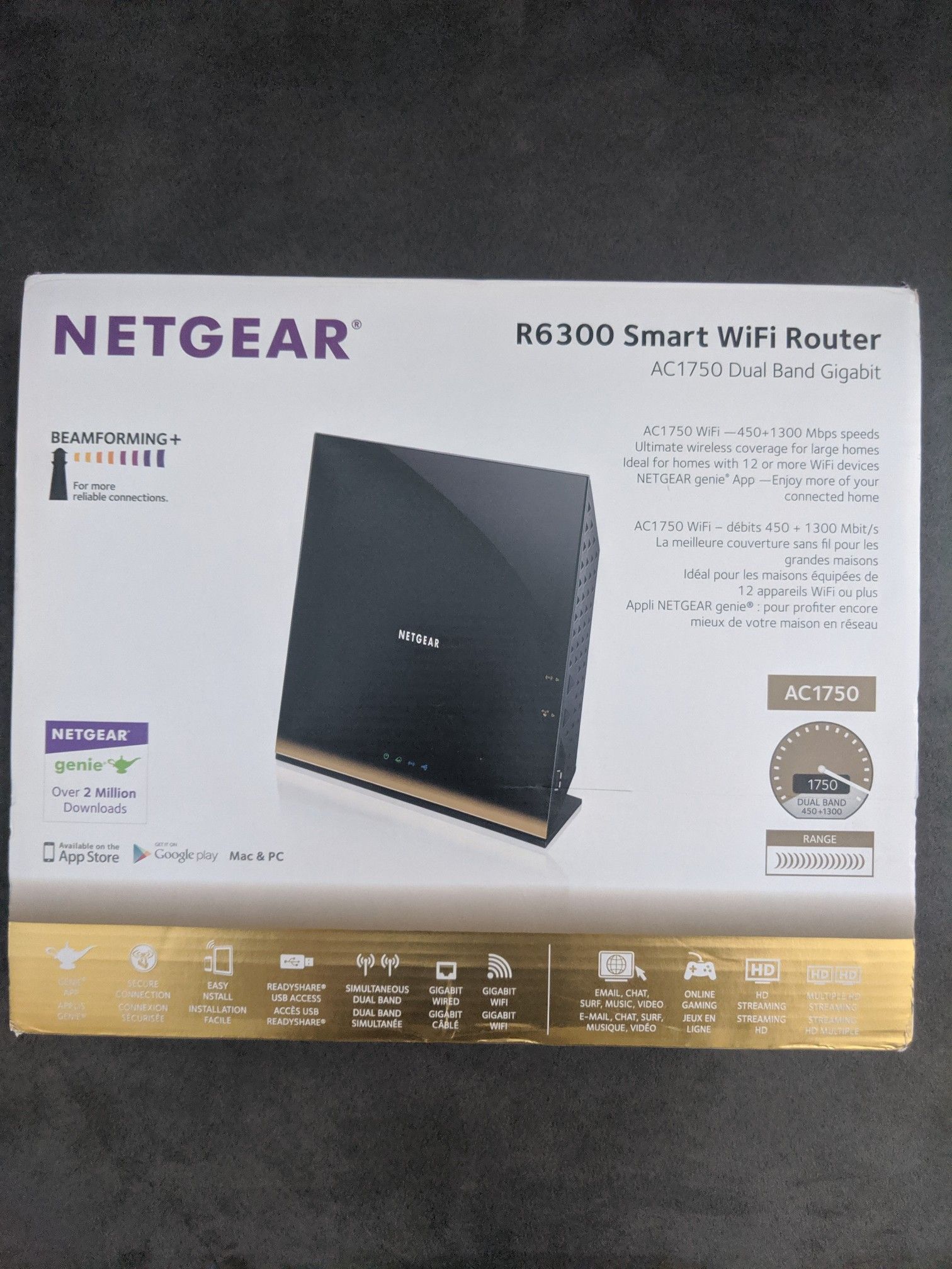 Netgear R6300 W2 wifi router dual band gigabit