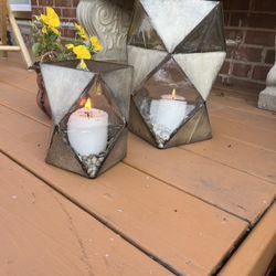 Art deco Candle Holders (2)