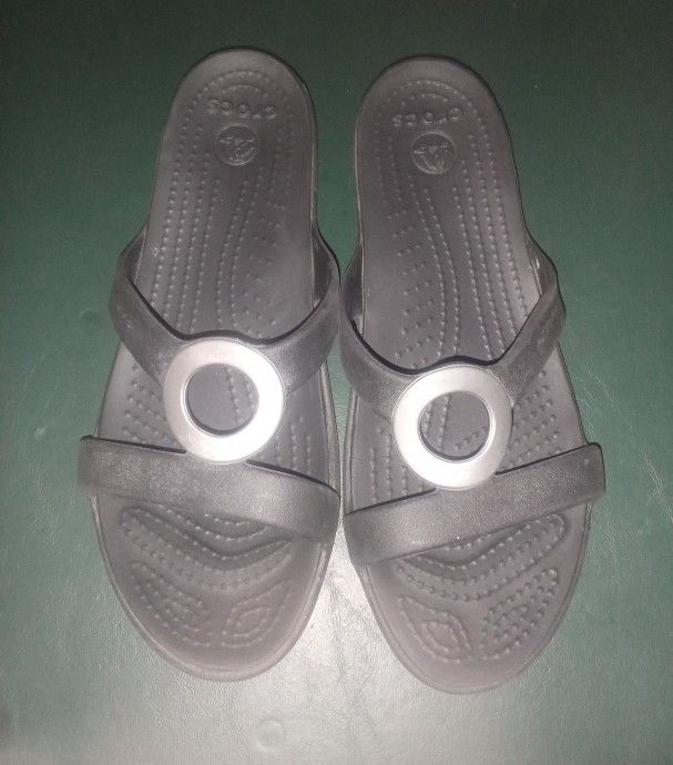 Women's Crocs Sandals Black Size 7 Cash
