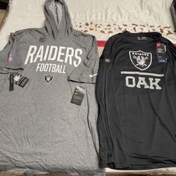 RAIDERS SHIRTS LARGE NEW 
