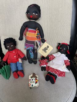 Vintage African American And African Rag Dolls