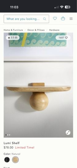 Lumi floating shelf