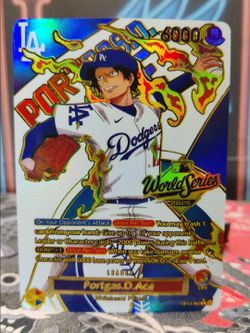 Portgas D Ace Custom Made OP13-002 Dodgers Collab