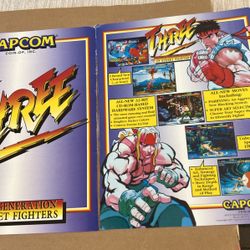 Flyer Ad Street Fighter3 Arcade Video Game