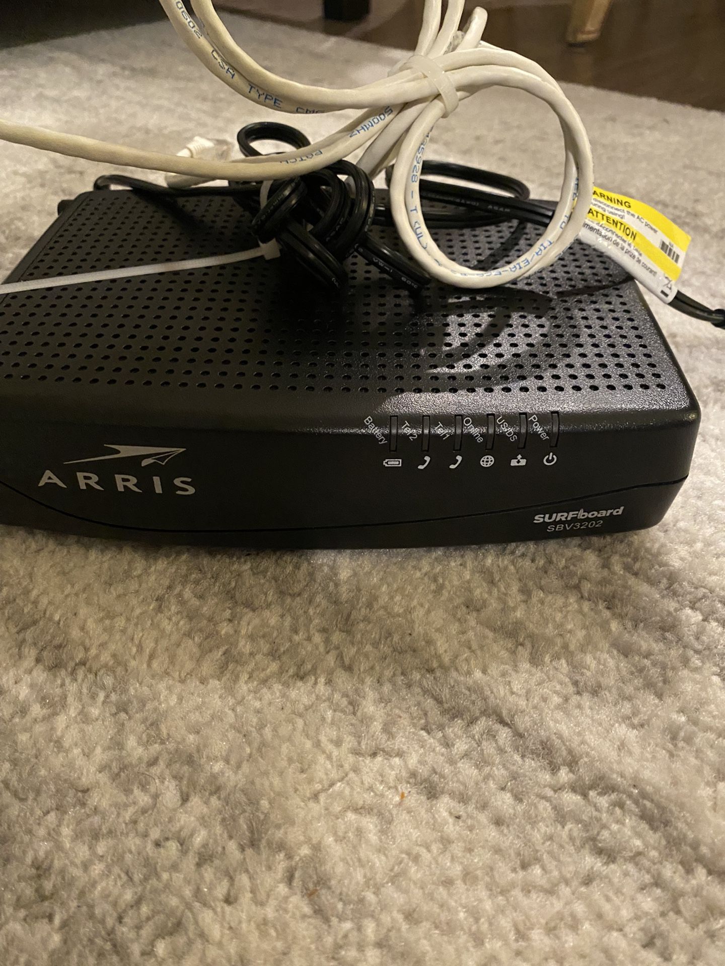 Arris modem with Voice