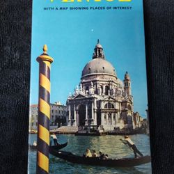 Vintage Venice, Italy visitors guide book/map, color, 8x4"
