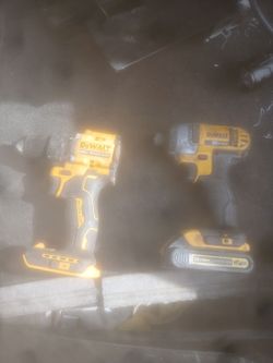 Two dewalt drills one impact one drill