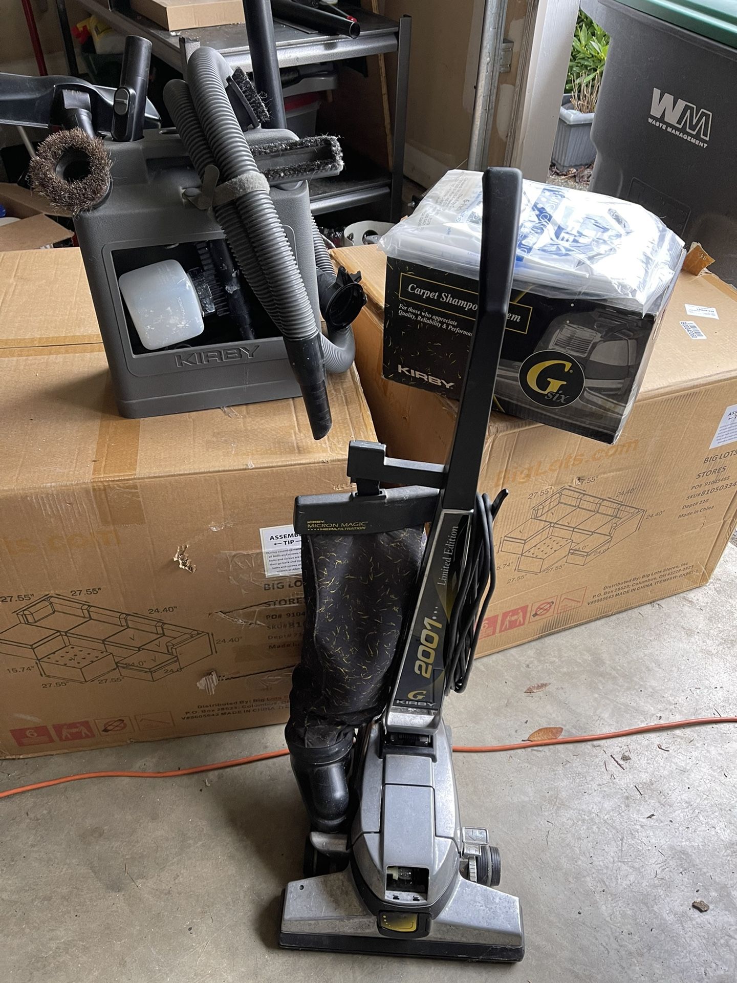 2001 Kirby Vacuum, With Shampooer And Paint Sprayer 