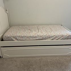 Twin Trundle Bed With Mattress