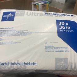 Medline Ultrasorb Drypads 30*36  25 Count  Super Absorbent Disposable Bed Pads 