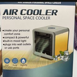 Portable Mini Air Conditioner - USB Powered Cooler - Quiet Desk Fan for Cooling Personal Space,Christmas Gift 