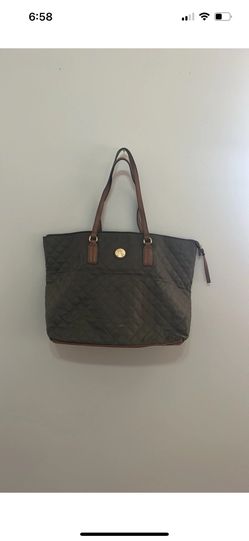 Tommy Hilfiger Leather Green Tote Bag w/Coin Purse NWT