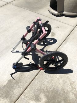 Pink Large Rear Wheel Chair