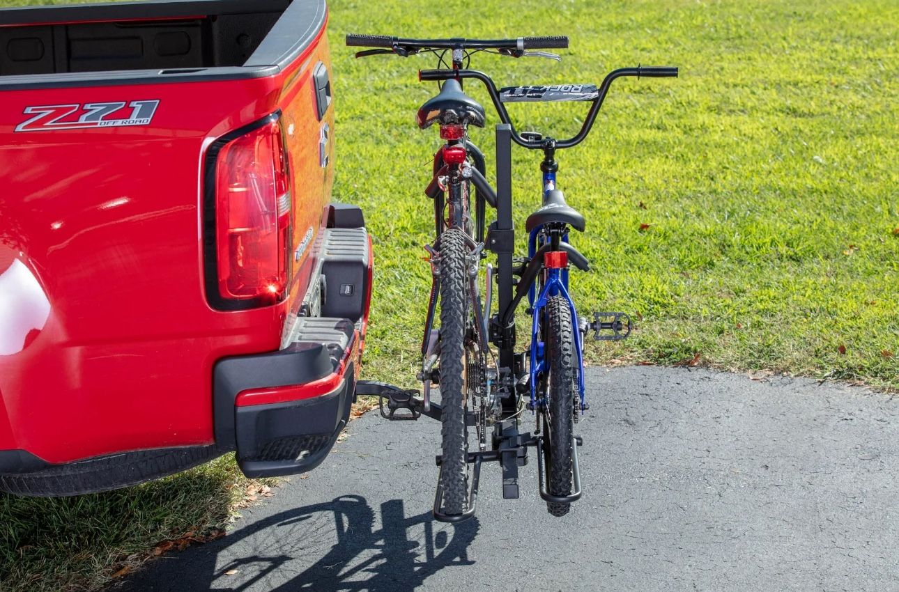 Hyper Tough 80 lbs. Capacity Foldable Hitch-Mount Platform 2-Bike Car Rack
