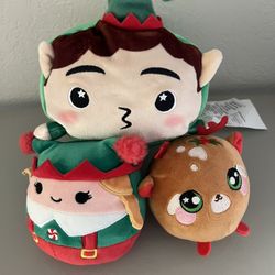 Squishmallow & Moosh Moosh Holiday Plush Toys ( Price Is For ALL three Of Them )