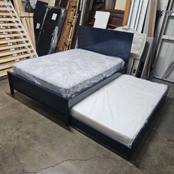 Full Over Twin Trundle Bed And Mattress 