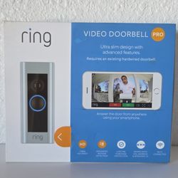 Ring Video Doorbell Pro Ultra Slim Design 1080p HD Wi-Fi Hardwired Open Box