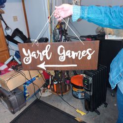 Yard Games Sign