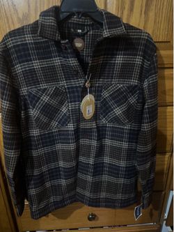 Mens button shirt jacket
