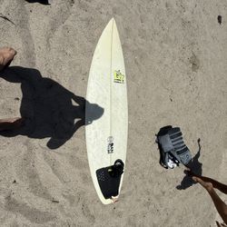 Dan Taylor Surfboard Signed By Actor Ed Harris