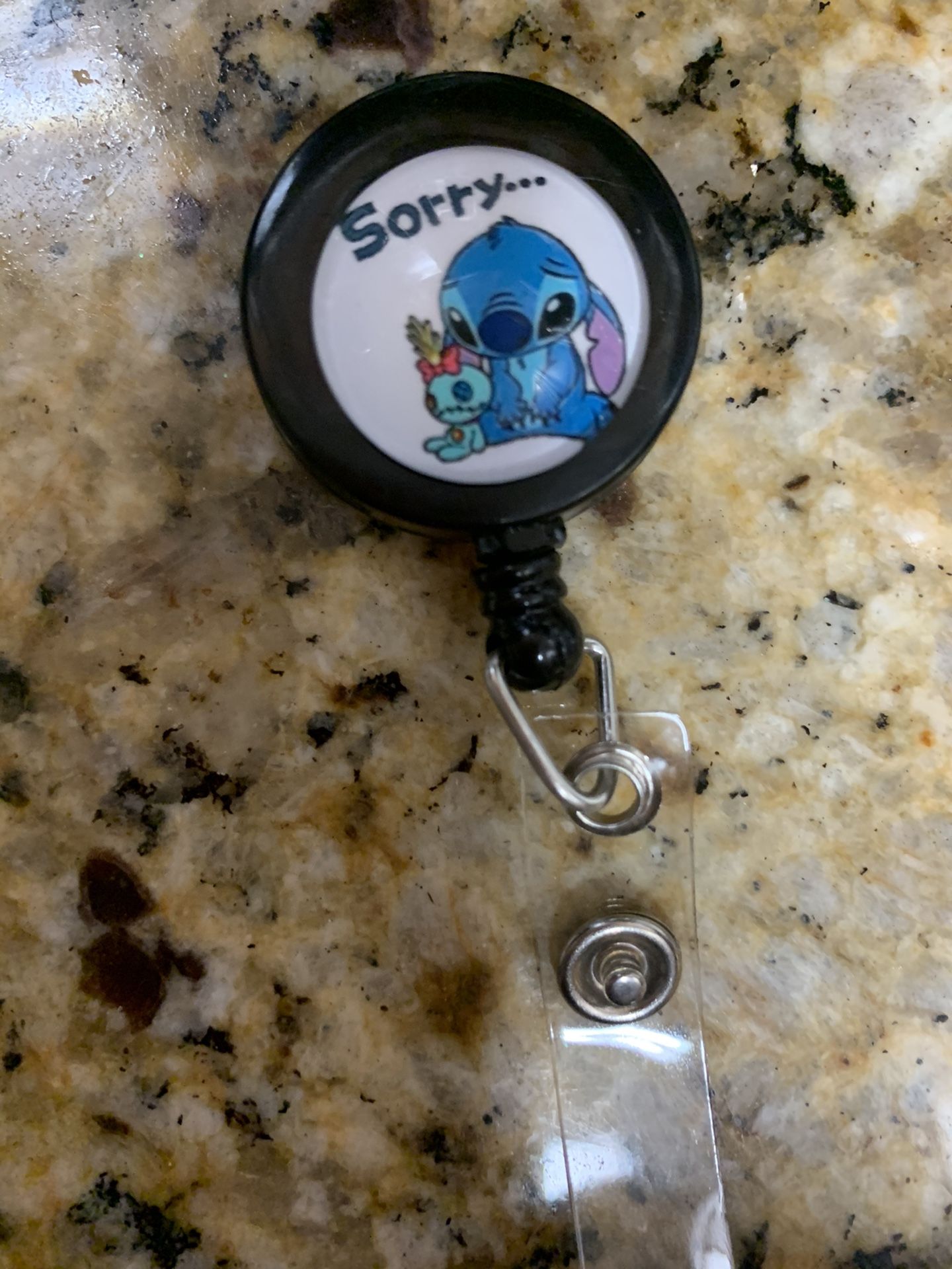 Disney stitch badge reel