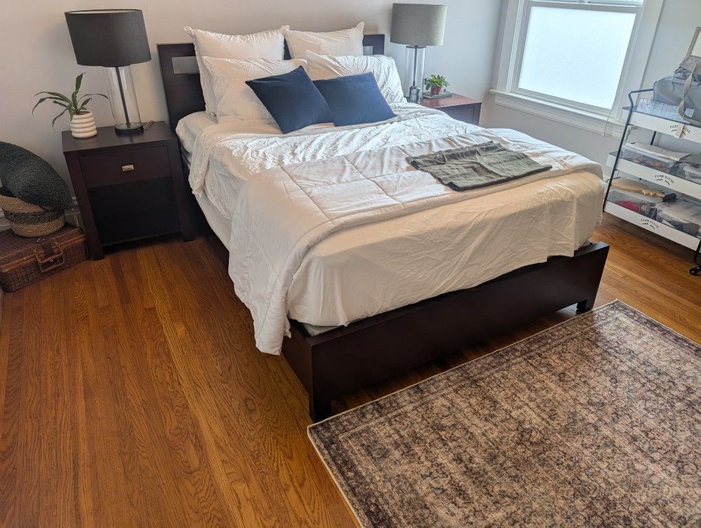 Queen Storage Bed, Dresser And Mirror, Tallboy, 2pc Nightstands
