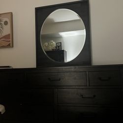 Dark Wood Dresser Set