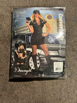 Dreamgirl FBI Agent Mia Babe Halloween Costume, Size L