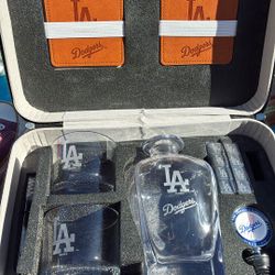 LA Dodgers Whiskey Glass 