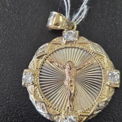 Jesus Bezel Pendant (AUTHENTIC GOLD)
