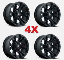 FUEL BLACK VAPOR WHEELS RIMS D56018909850 FITS SIERRA SILVERADO RAM 1500