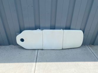 White Plastic Boat Fuel Tank